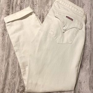 Hudson Straight Folded Hem Jeans